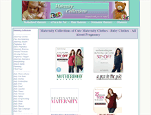 Tablet Screenshot of maternitycollections.com